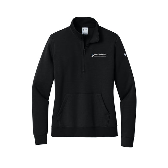 M Marketing Consultants - Nike Women's Club Fleece Sleeve Swoosh 1/2-Zip