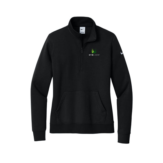 Syn Lawn - Nike Women's Club Fleece Sleeve Swoosh 1/2-Zip