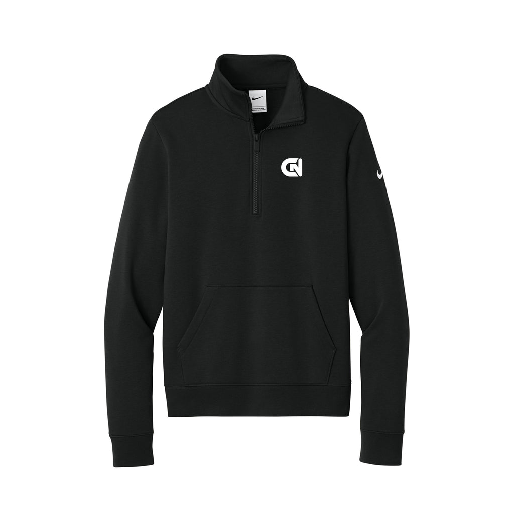 CN Consultnet - Nike Women's Club Fleece Sleeve Swoosh 1/2-Zip