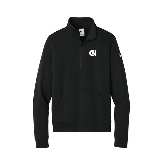 CN Consultnet - Nike Women's Club Fleece Sleeve Swoosh 1/2-Zip