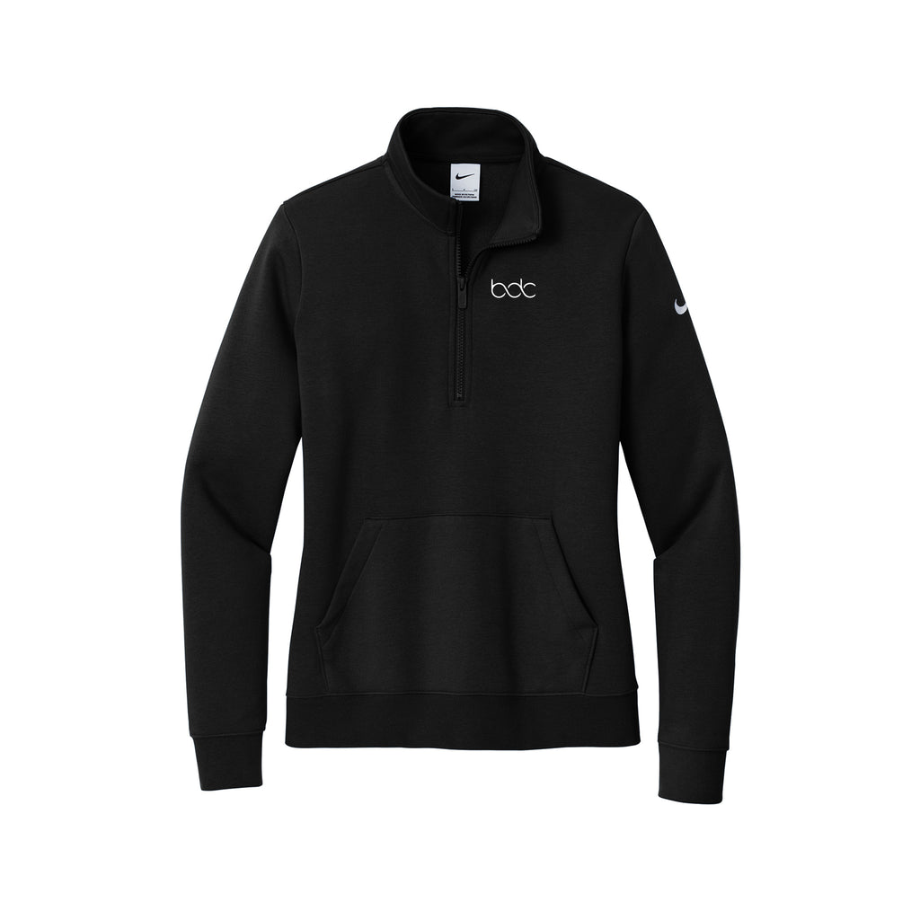 BDC - Nike Ladies Club Fleece Sleeve Swoosh 1/2-Zip