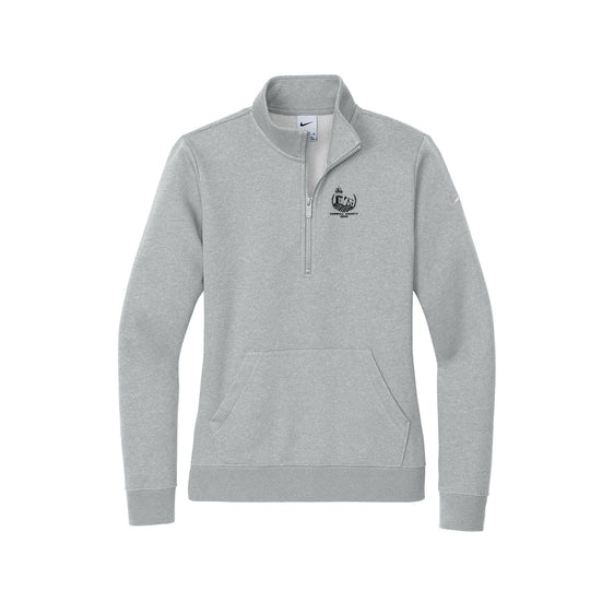 Carroll County - Nike Ladies Club Fleece Sleeve Swoosh 1/2-Zip