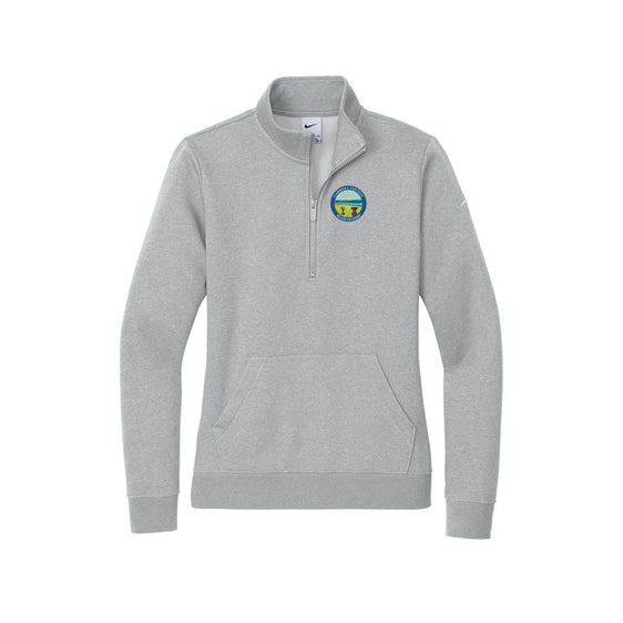Carroll County - Nike Ladies Club Fleece Sleeve Swoosh 1/2-Zip