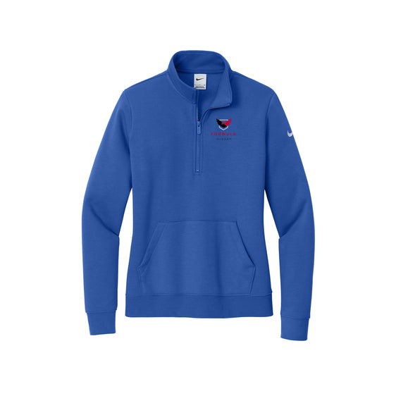 Formula Nissan - Nike Ladies Club Fleece Sleeve Swoosh 1/2-Zip