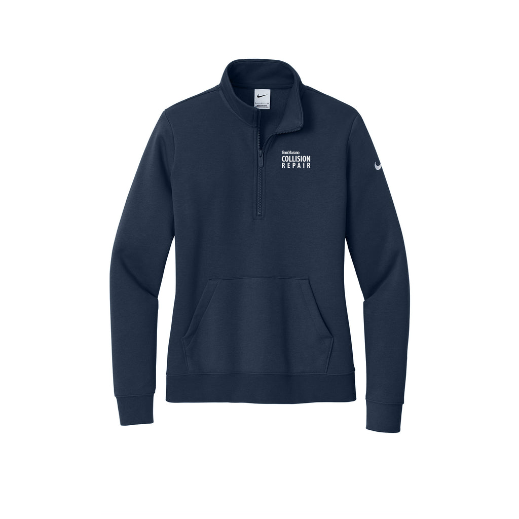 Tom Masano Collision - Nike Ladies Club Fleece Sleeve Swoosh 1/2-Zip