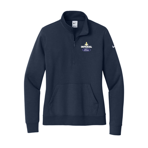 Imperial Ford - Nike Women's Club Fleece Sleeve Swoosh 1/2-Zip