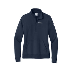 BDC - Nike Ladies Club Fleece Sleeve Swoosh 1/2-Zip