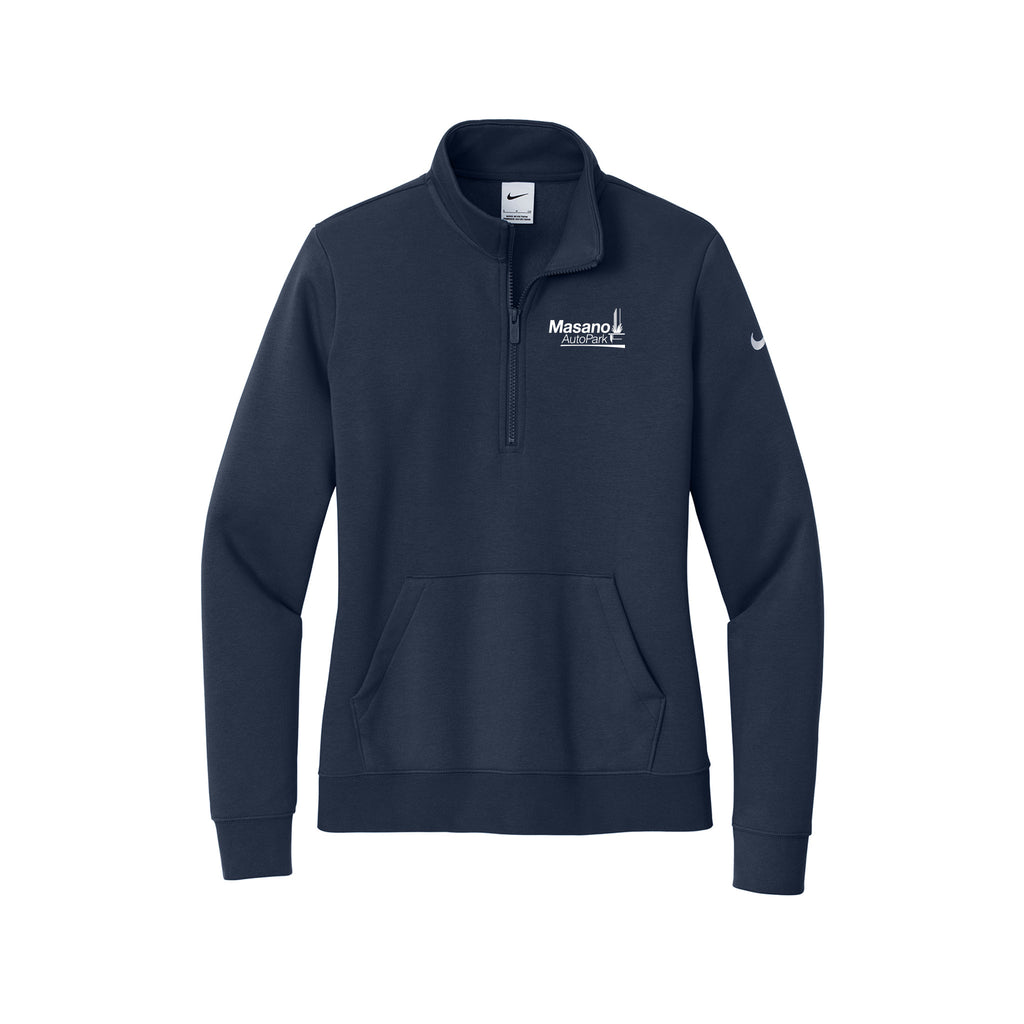 Masano Auto Park - Nike Ladies Club Fleece Sleeve Swoosh 1/2-Zip