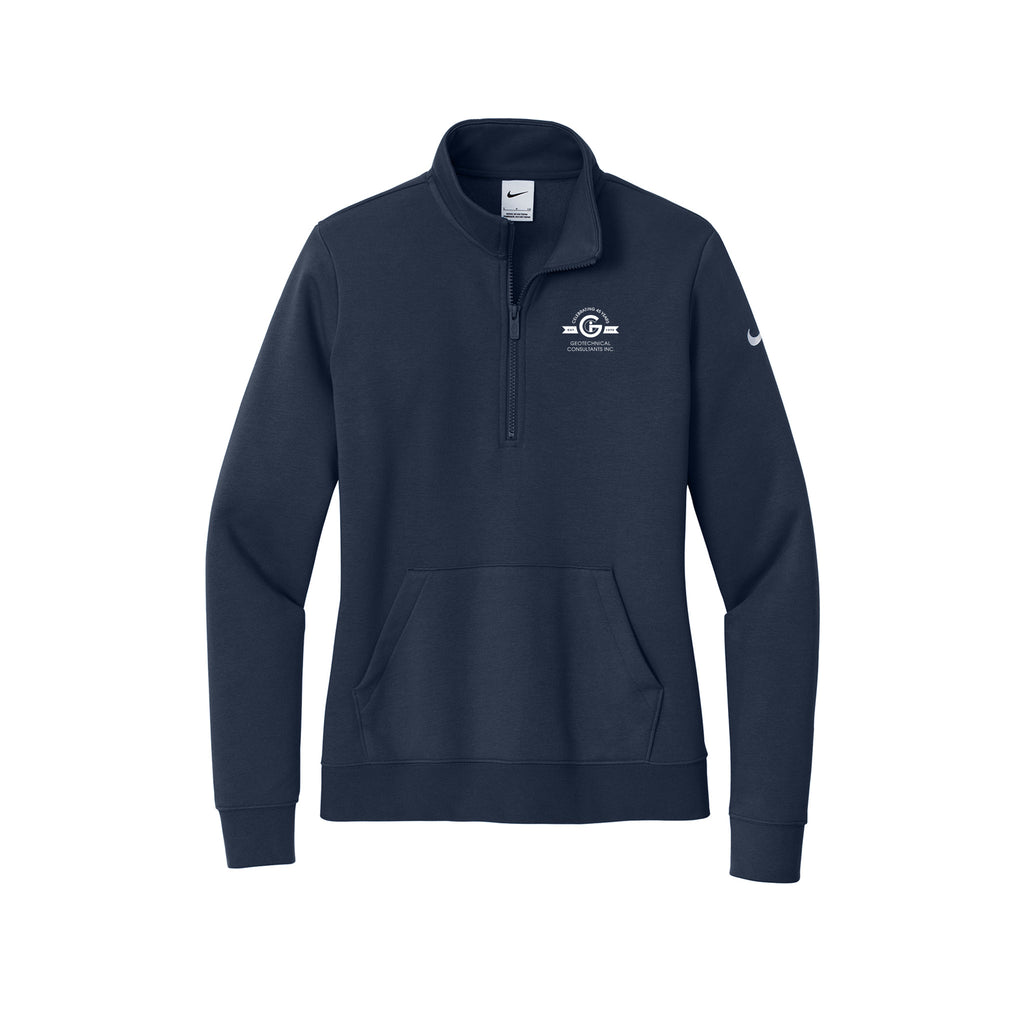 GCI - Nike Ladies Club Fleece Sleeve Swoosh 1/2-Zip
