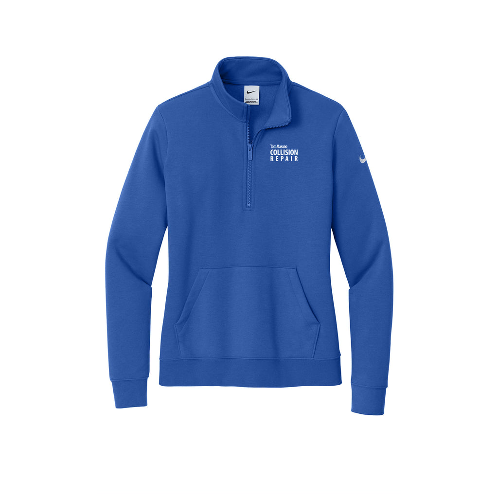 Tom Masano Collision - Nike Ladies Club Fleece Sleeve Swoosh 1/2-Zip