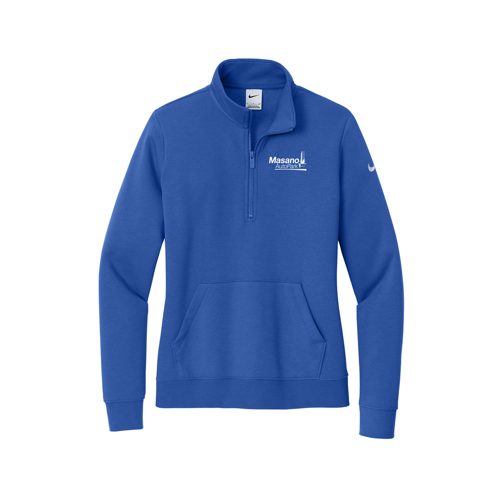 Masano Auto Park - Nike Ladies Club Fleece Sleeve Swoosh 1/2-Zip