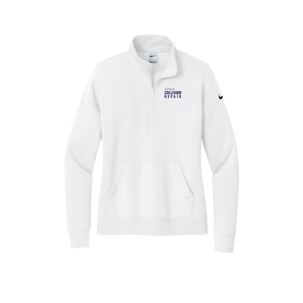 Tom Masano Collision - Nike Ladies Club Fleece Sleeve Swoosh 1/2-Zip