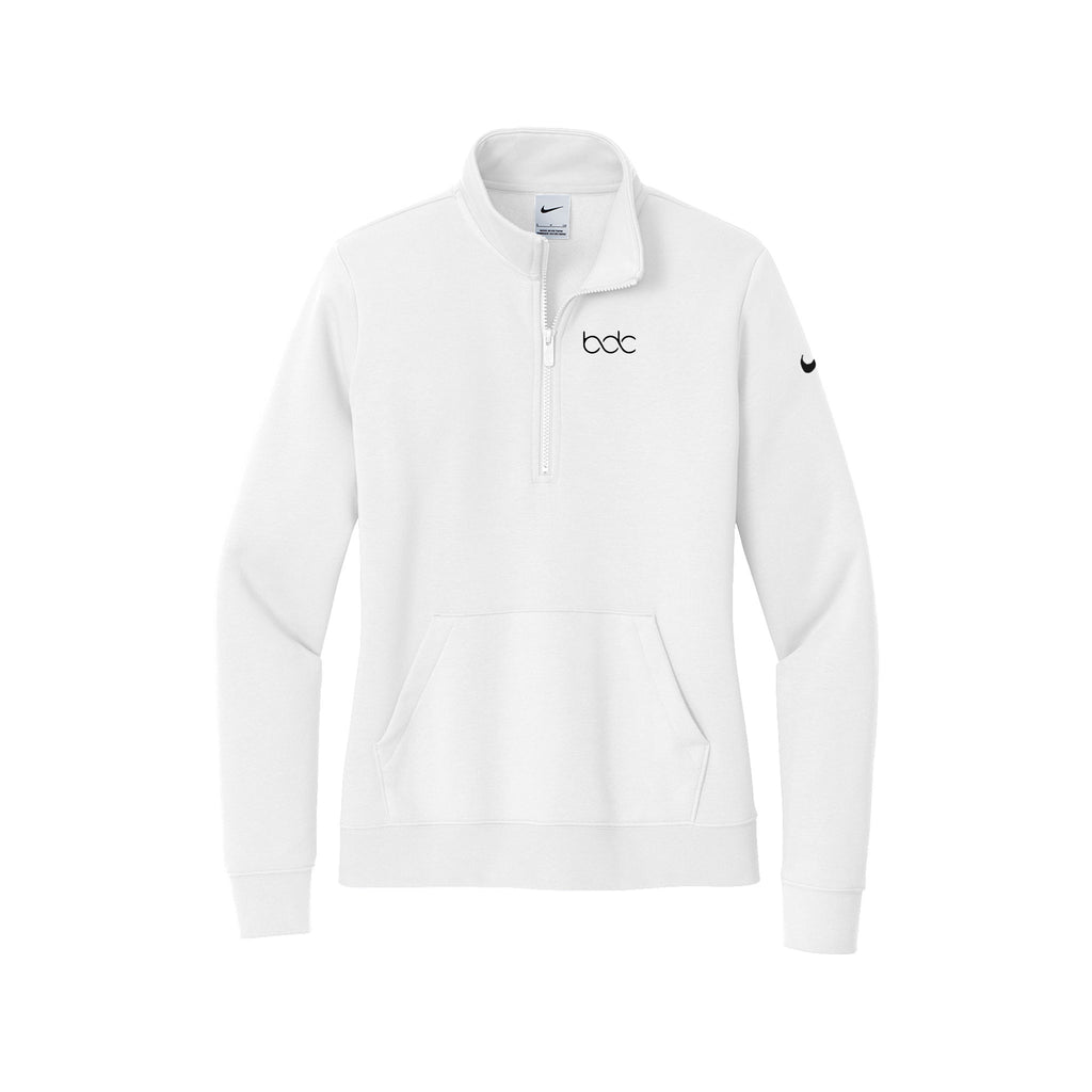 BDC - Nike Ladies Club Fleece Sleeve Swoosh 1/2-Zip