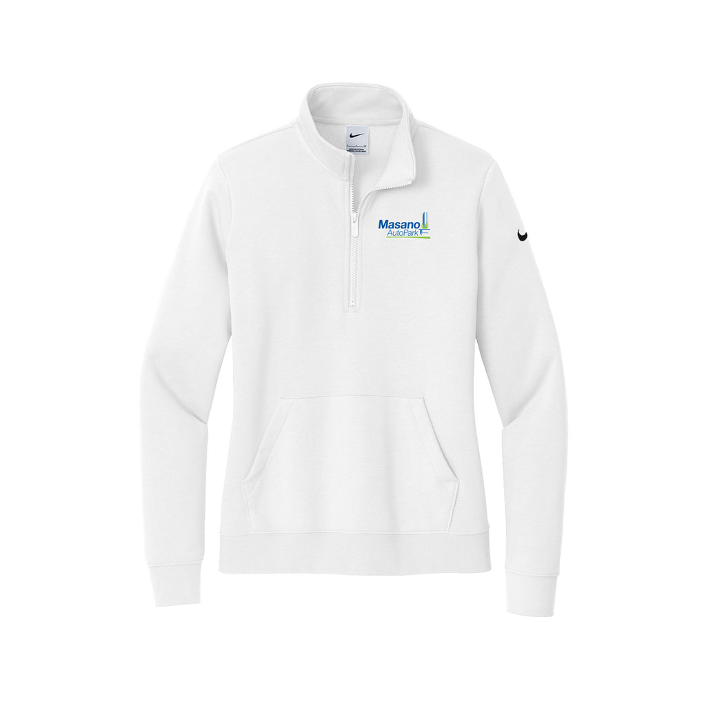 Masano Auto Park - Nike Ladies Club Fleece Sleeve Swoosh 1/2-Zip