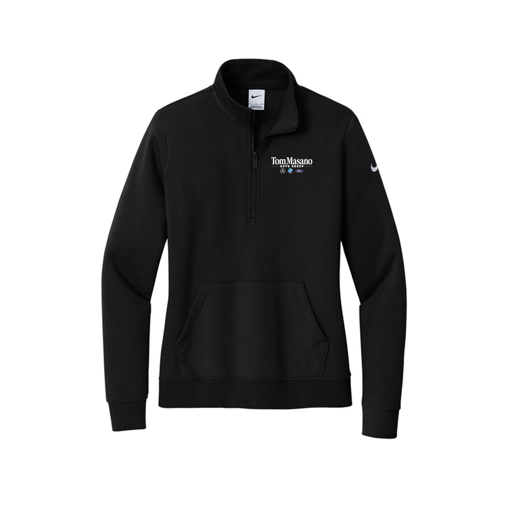 Tom Masano Auto Group - Nike Women's Club Fleece Sleeve Swoosh 1/2-Zip