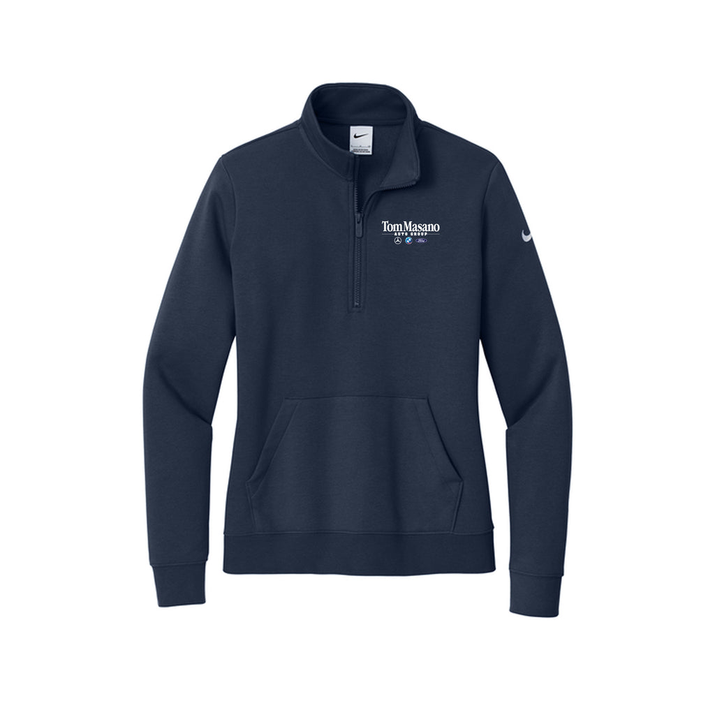 Tom Masano Auto Group - Nike Women's Club Fleece Sleeve Swoosh 1/2-Zip