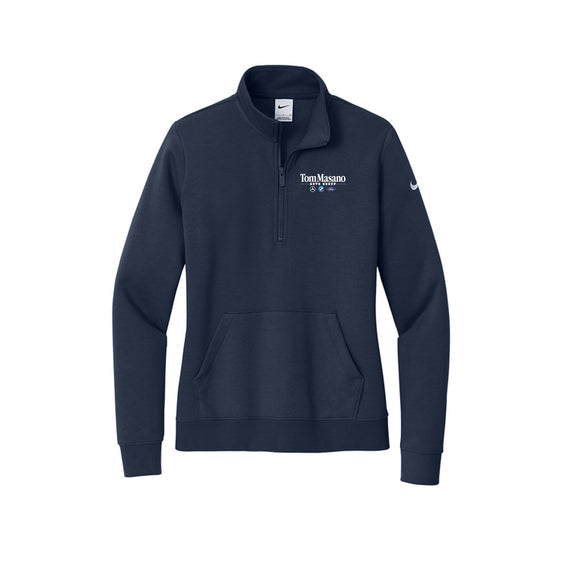 Tom Masano Auto Group - Nike Women's Club Fleece Sleeve Swoosh 1/2-Zip