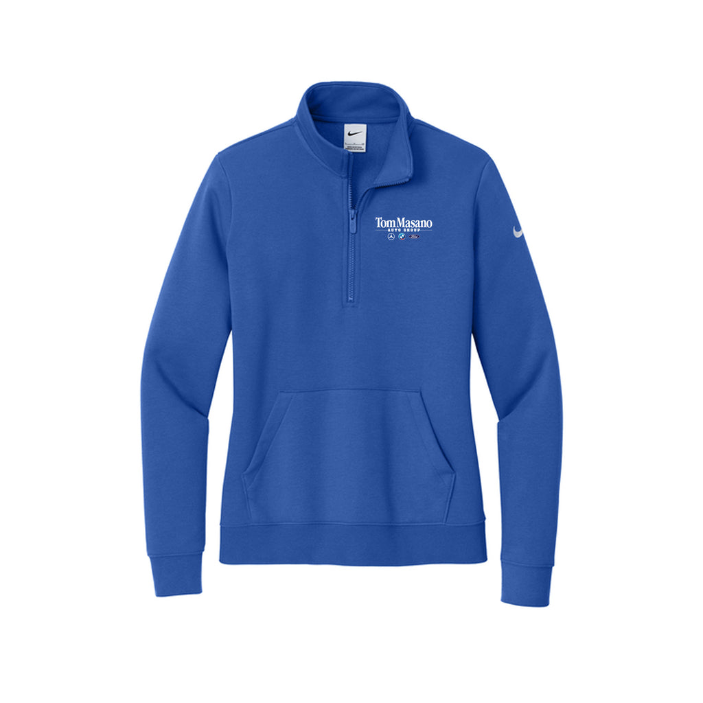 Tom Masano Auto Group - Nike Women's Club Fleece Sleeve Swoosh 1/2-Zip