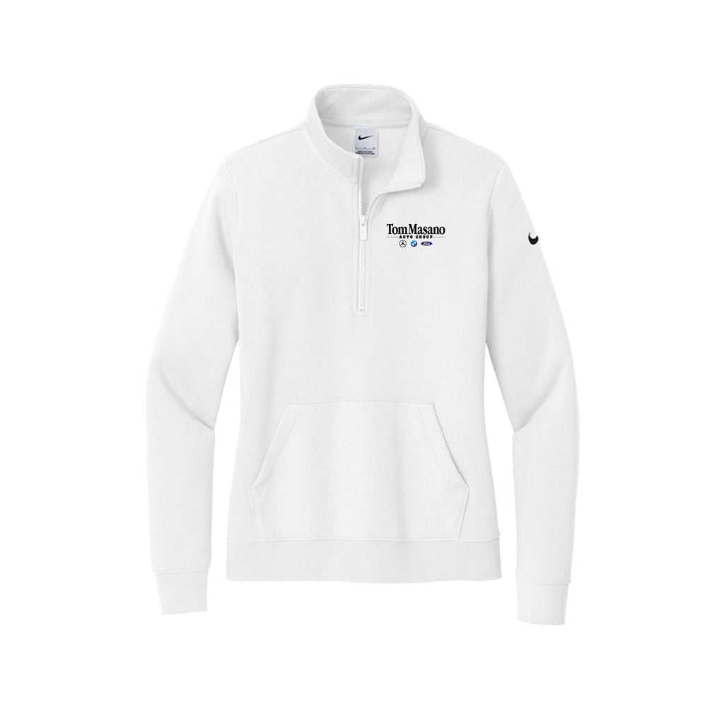 Tom Masano Auto Group - Nike Women's Club Fleece Sleeve Swoosh 1/2-Zip