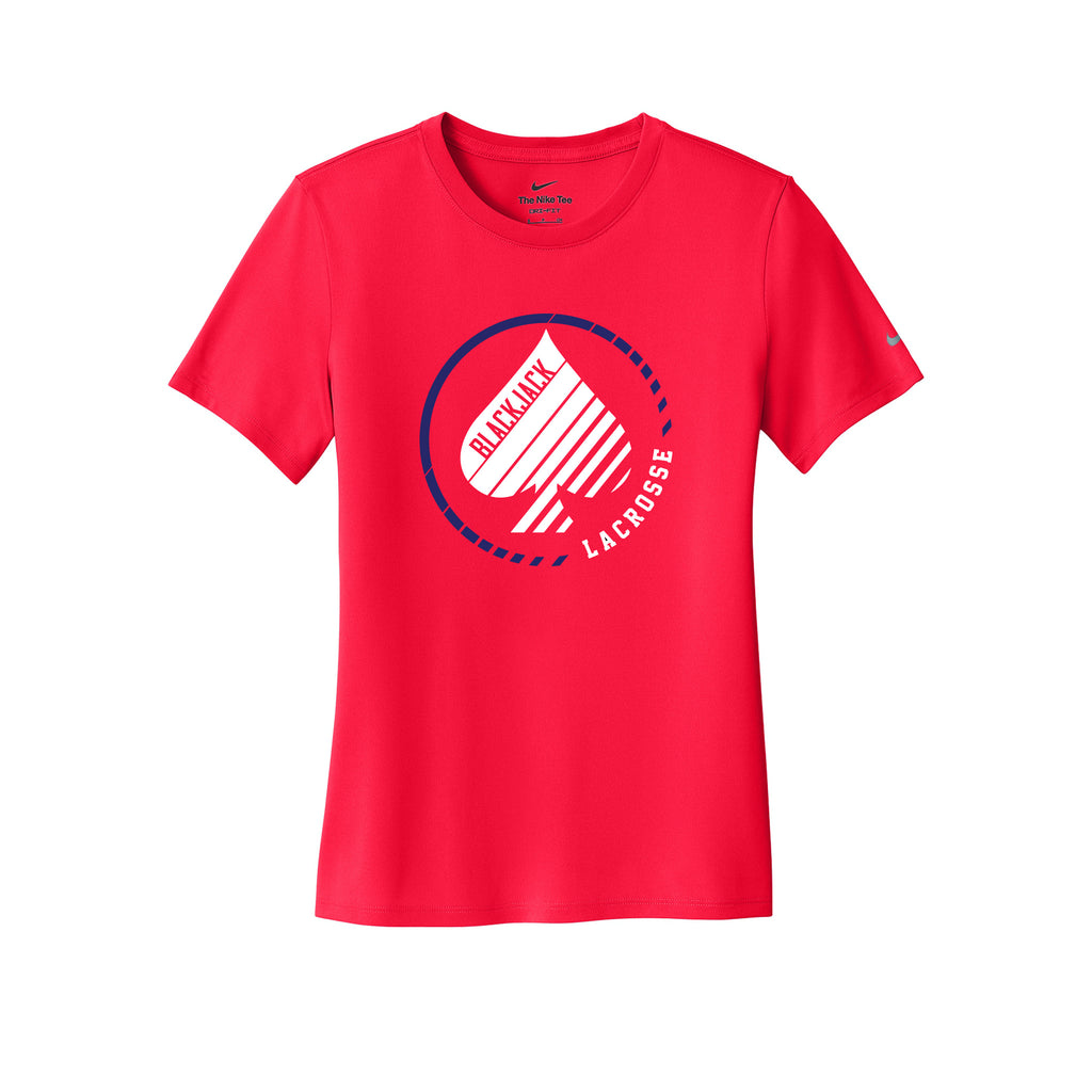 Blackjack Elite Lacrosse - Nike Women's Swoosh Sleeve rLegend Tee