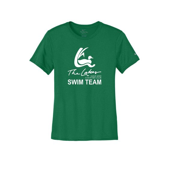 The Lakes Swim Team - Nike Women's Swoosh Sleeve rLegend Tee