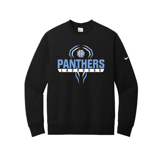 Hilliard Darby Lacrosse - Nike Club Fleece Sleeve Swoosh Crew