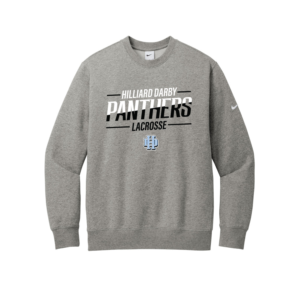 Hilliard Darby Lacrosse - Nike Club Fleece Sleeve Swoosh Crew