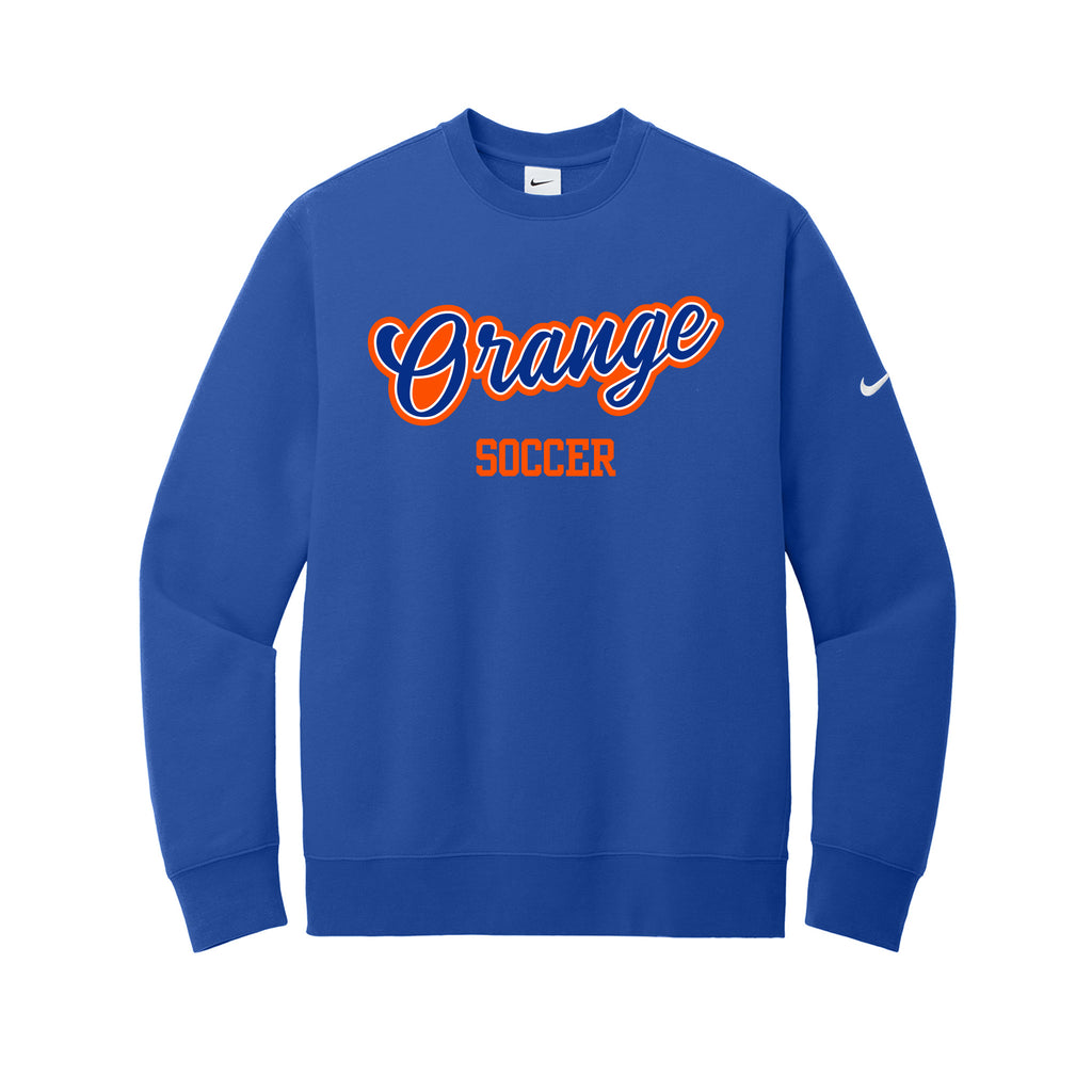 Olentangy Orange Soccer - Nike Club Fleece Sleeve Swoosh Crew
