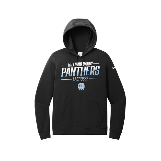 Hilliard Darby Lacrosse - Nike Ladies Club Fleece Sleeve Swoosh Pullover Hoodie