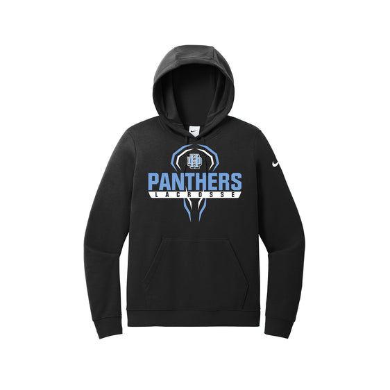 Hilliard Darby Lacrosse - Nike Ladies Club Fleece Sleeve Swoosh Pullover Hoodie