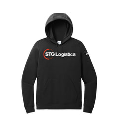 STG Logistics - Nike Ladies Club Fleece Sleeve Swoosh Pullover Hoodie