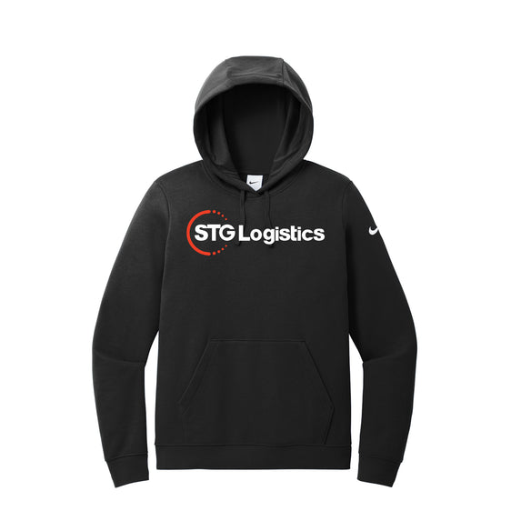 STG Logistics - Nike Ladies Club Fleece Sleeve Swoosh Pullover Hoodie