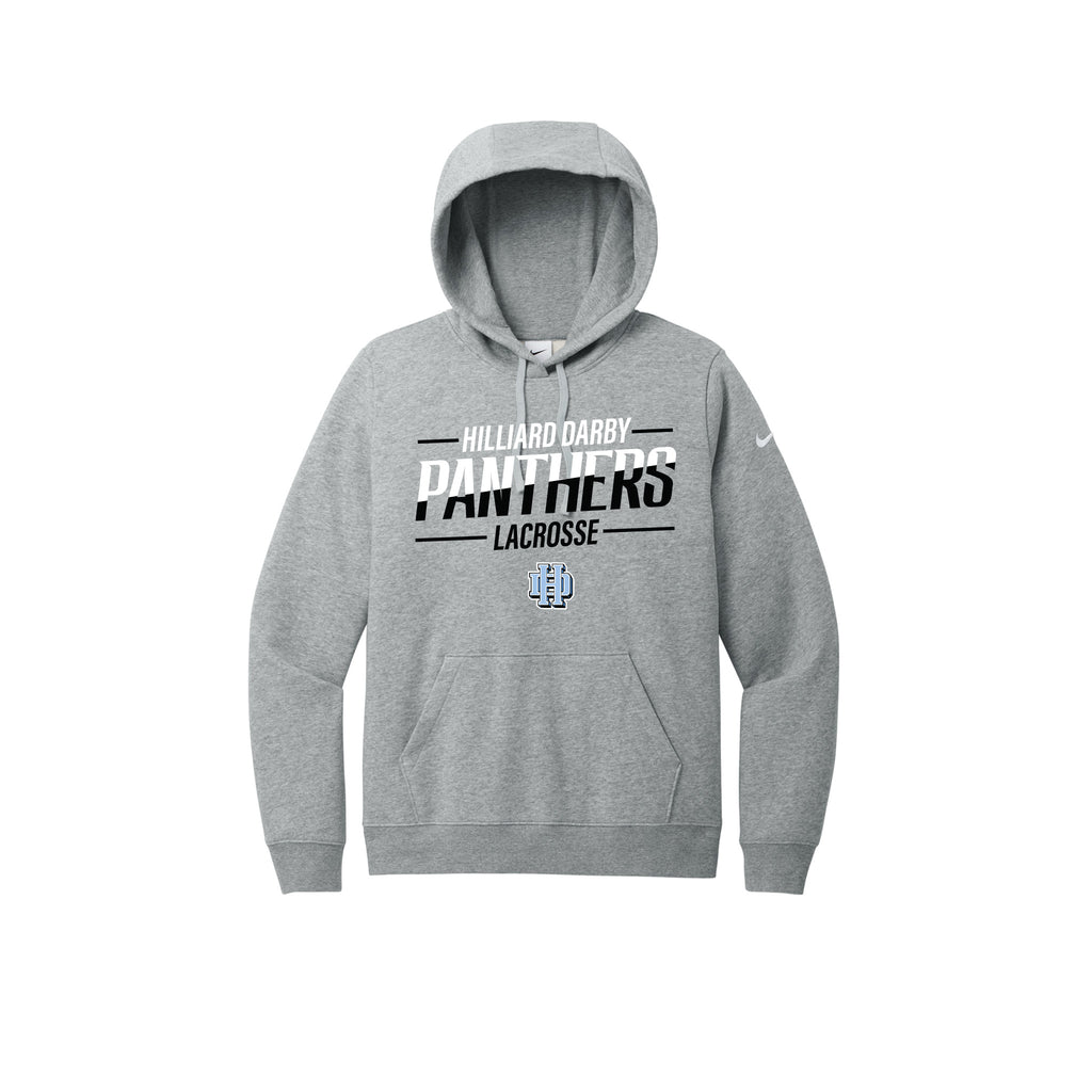 Hilliard Darby Lacrosse - Nike Ladies Club Fleece Sleeve Swoosh Pullover Hoodie
