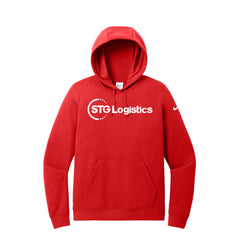 STG Logistics - Nike Ladies Club Fleece Sleeve Swoosh Pullover Hoodie