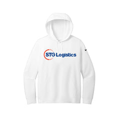 STG Logistics - Nike Ladies Club Fleece Sleeve Swoosh Pullover Hoodie