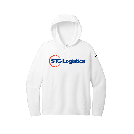 STG Logistics - Nike Ladies Club Fleece Sleeve Swoosh Pullover Hoodie