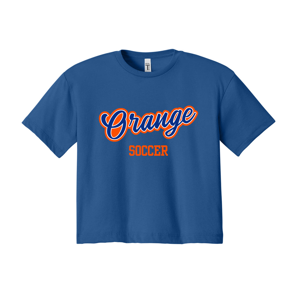 Olentangy Orange Soccer - Next Level Apparel® Women’s Ideal Crop Top