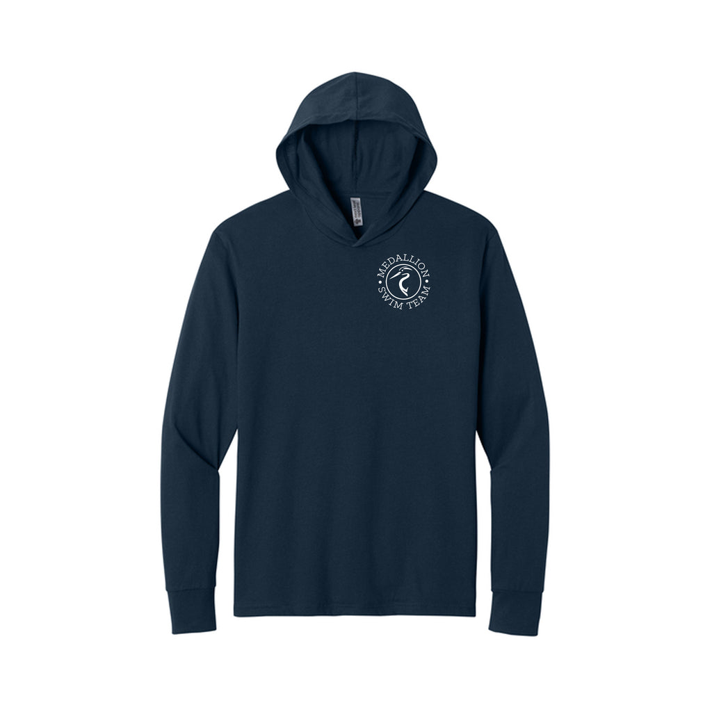 Medallion Swim Team - Next Level Apparel® CVC Long Sleeve Hoodie