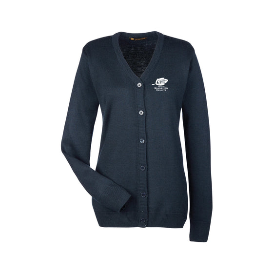 City of Grandview Heights - Harriton Ladies' Pilbloc™ V-Neck Button Cardigan Sweater