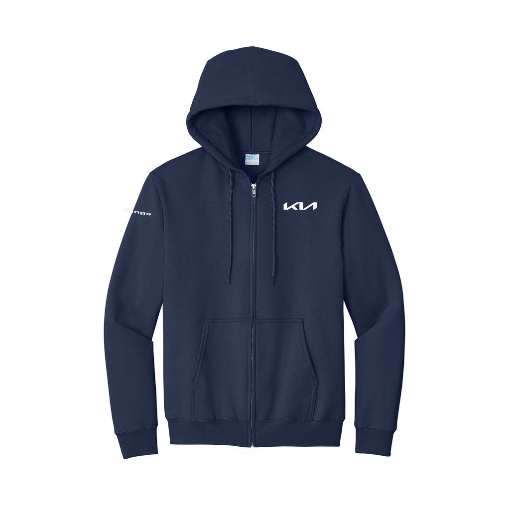 Kings Kia - Port & Co™ Essential Fleece Full-Zip Hooded Sweatshirt