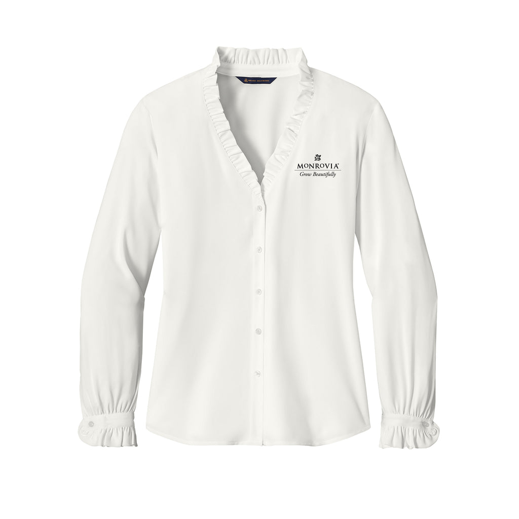 Monrovia - Brooks Brothers® Women’s Long Sleeve Ruffle Collar Blouse