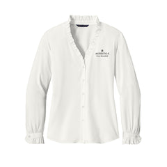 Monrovia - Brooks Brothers® Women’s Long Sleeve Ruffle Collar Blouse
