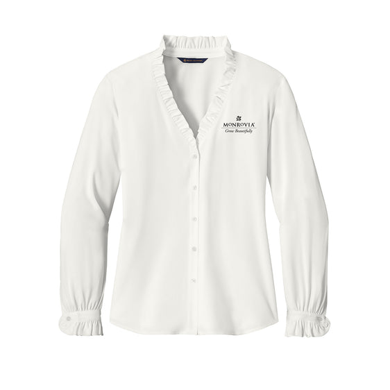 Monrovia - Brooks Brothers® Women’s Long Sleeve Ruffle Collar Blouse