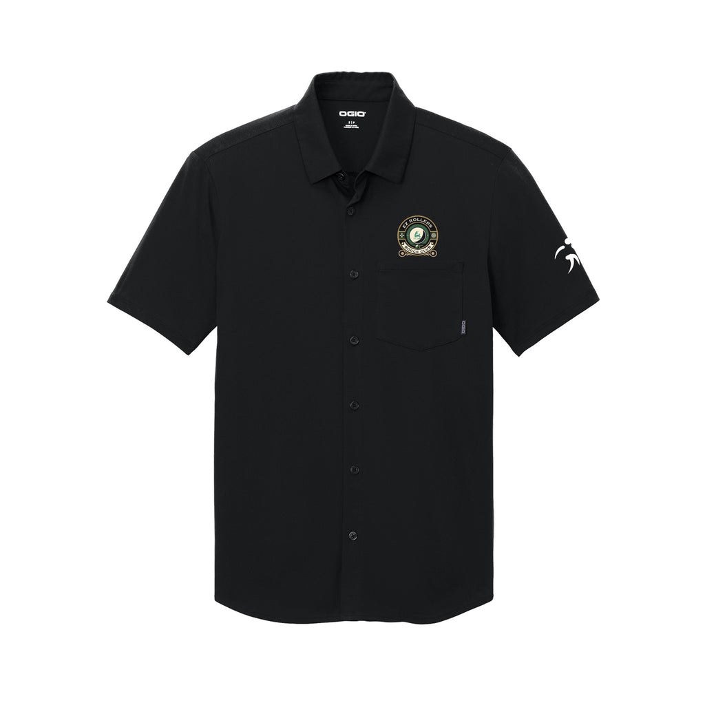 The Lakes Bocce Club - OGIO® Extend Short Sleeve Button-Up - Left Chest