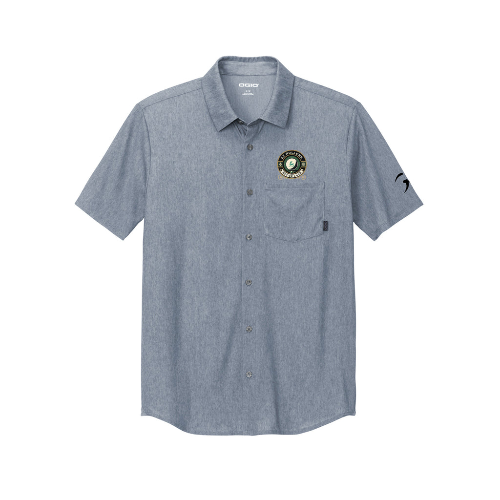 The Lakes Bocce Club - OGIO® Extend Short Sleeve Button-Up - Left Chest