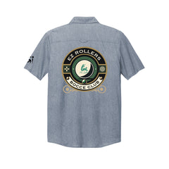 The Lakes Bocce Club - OGIO® Extend Short Sleeve Button-Up - Full Back