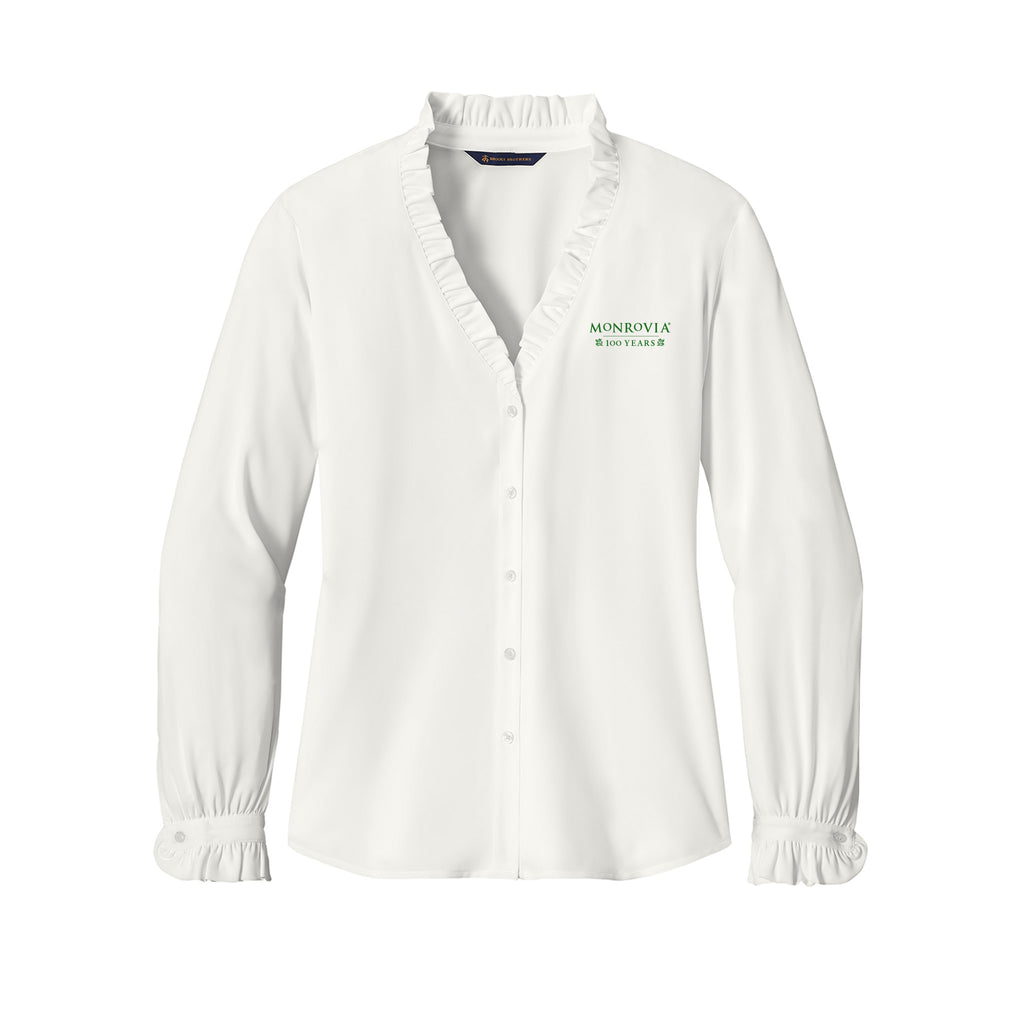 Monrovia 100 Years - Brooks Brothers® Women’s Long Sleeve Ruffle Collar Blouse