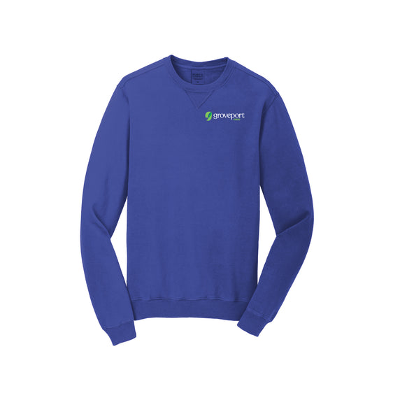 Groveport Town Hall - Port & Company® Beach Wash® Garment-Dyed Crewneck Sweatshirt