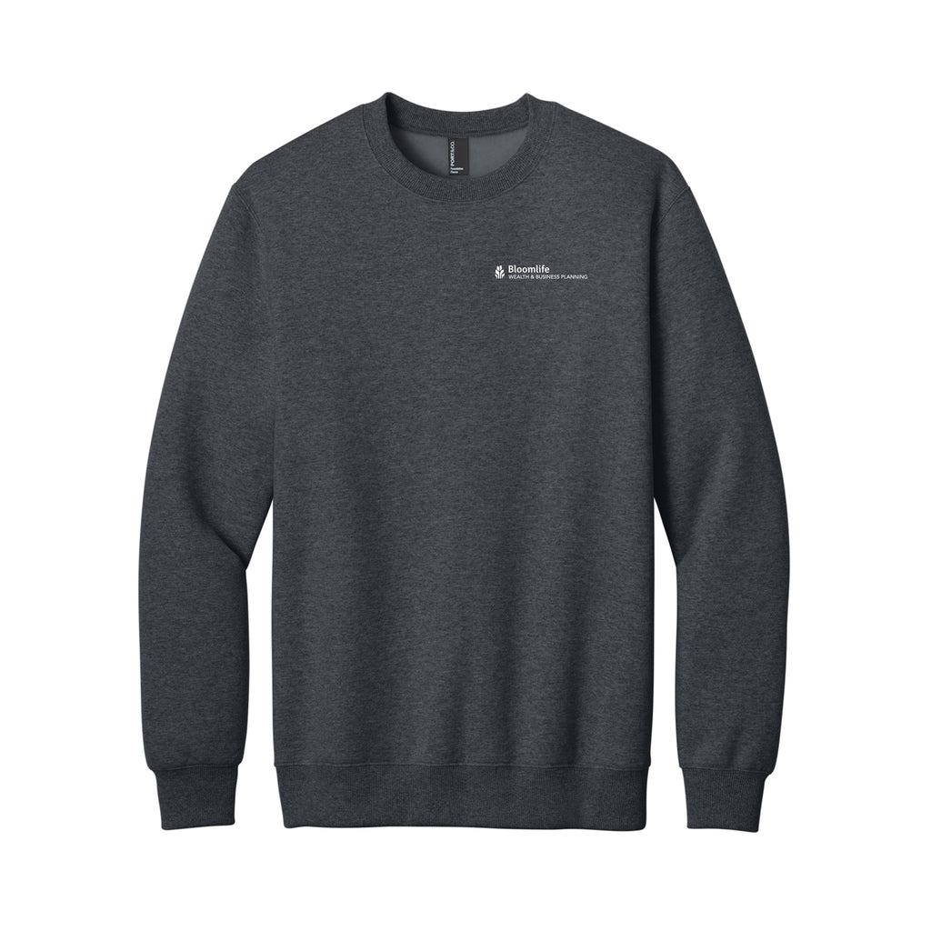 Bloom Life Wealth & Business Planning - Port & Co® Foundation Fleece Pullover Crewneck Sweatshirt