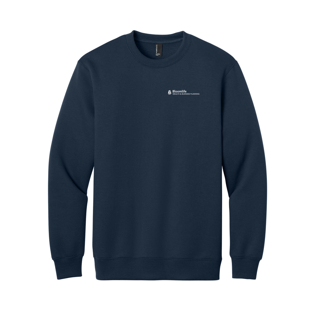 Bloom Life Wealth & Business Planning - Port & Co® Foundation Fleece Pullover Crewneck Sweatshirt